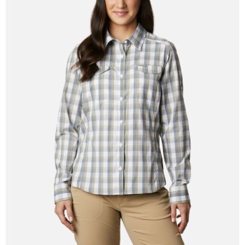 Columbia Ženske Košulje - Silver Ridge Lite Plaid Long Sleeve Bijele | ZWNH-81247